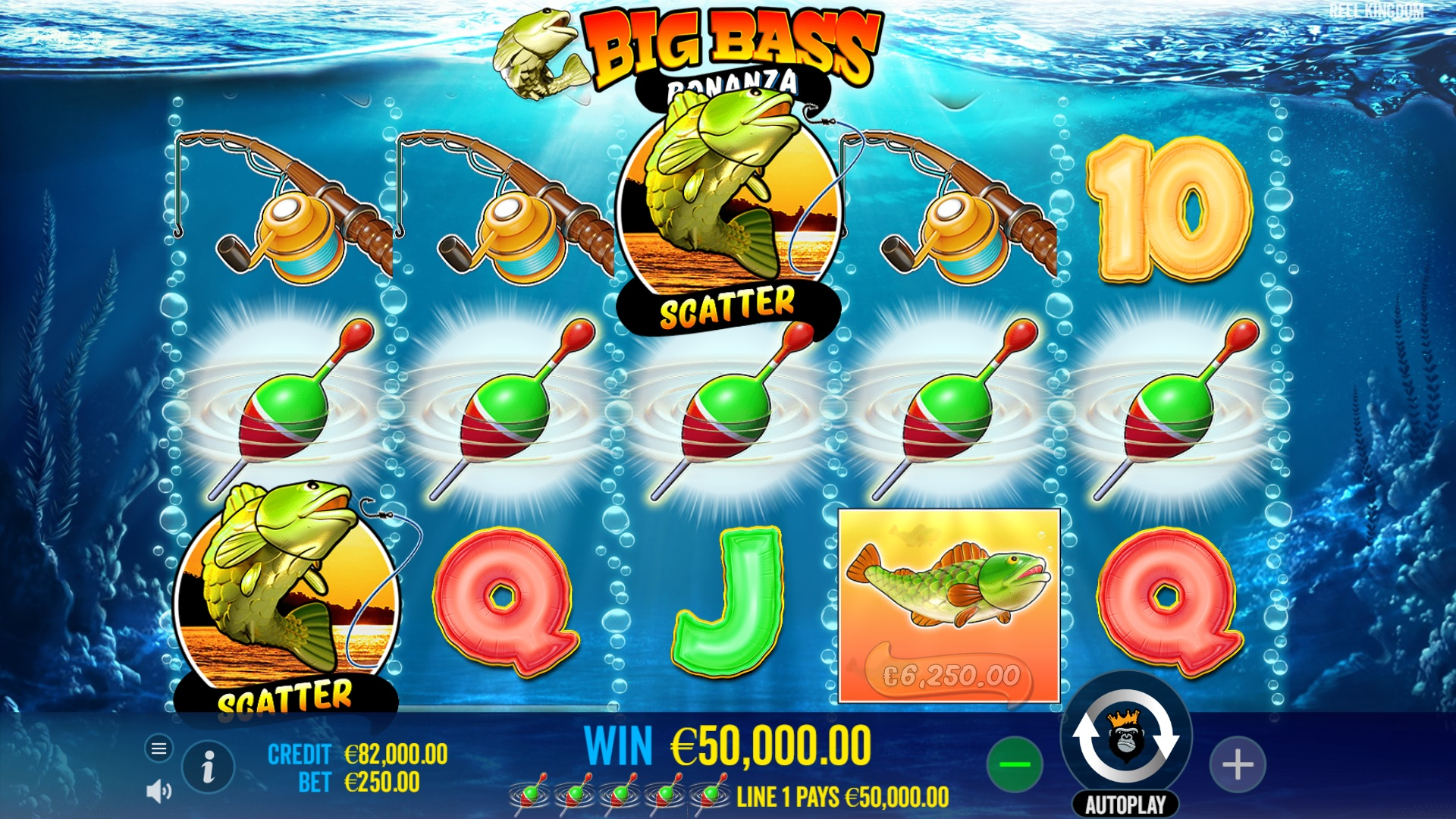 Big Bass Bonanza Interface de slot