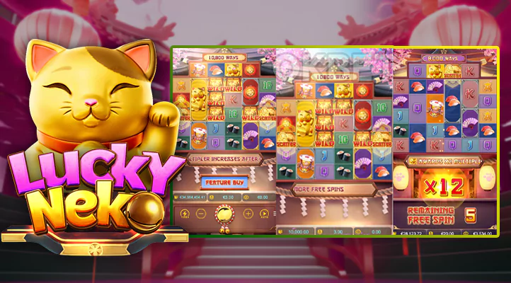 Lucky Neko Interface de slot